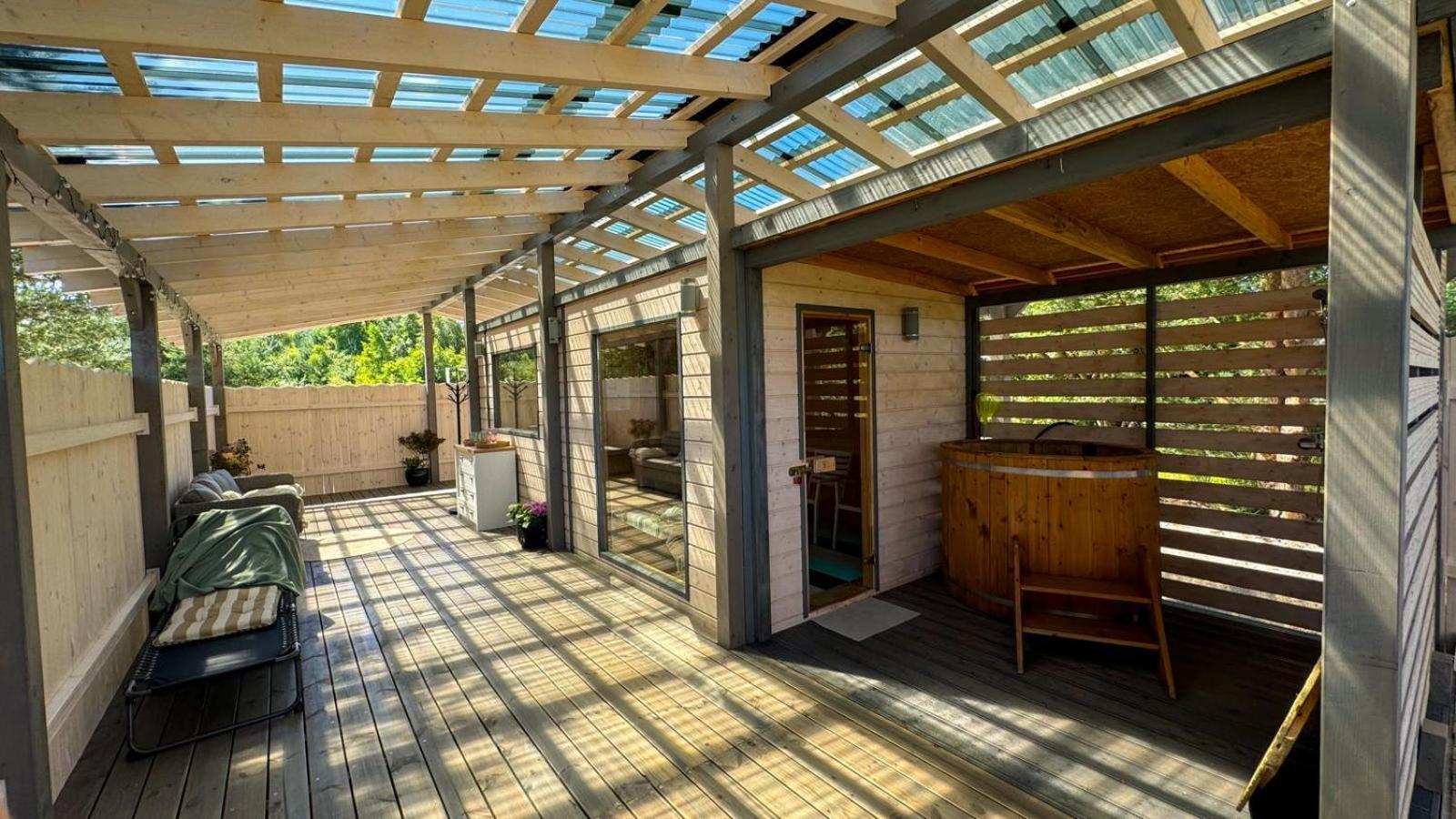 Surf Domki Habenda Z Sauna Ogrodowa Sarbsk 외부 사진